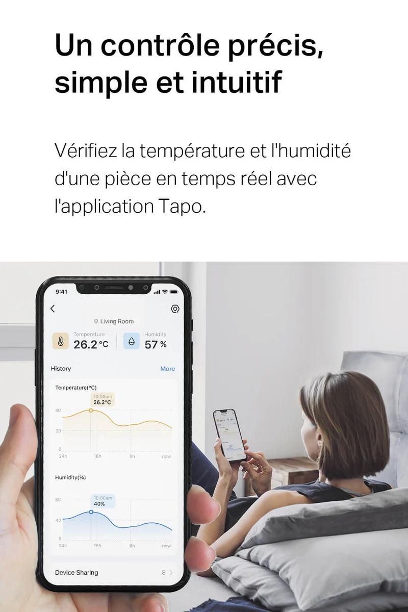 Capteur de Température et d'Humidité Connecté - Tapo T310