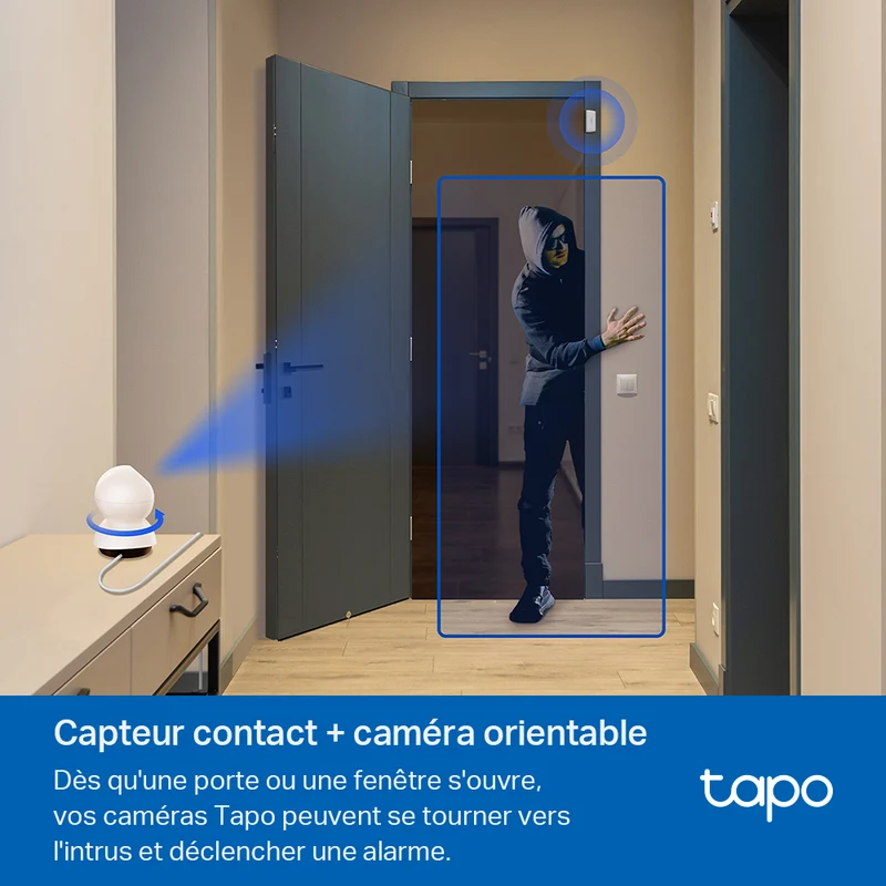 Kit Capteur de Mouvement Ouverture de Porte et Hub avec Carillon - Tapo T30 KIT