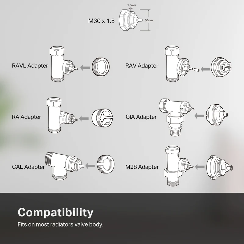Tête Thermostatique Connectée Vanne de Radiateur KE100
