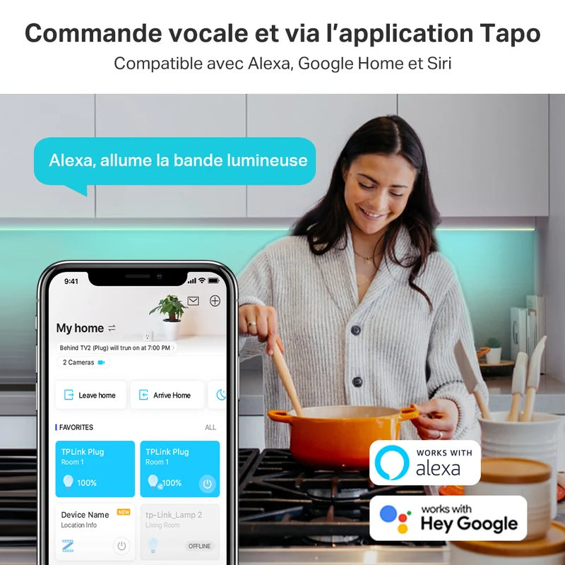 Ruban LED Connecté Multicolore 5 Mètres - Tapo L920-5