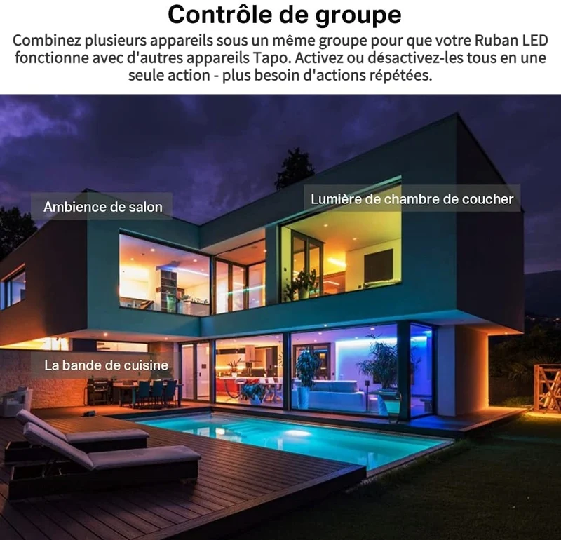 Ruban LED Connecté Multicolore 5 Mètres - Tapo L920-5