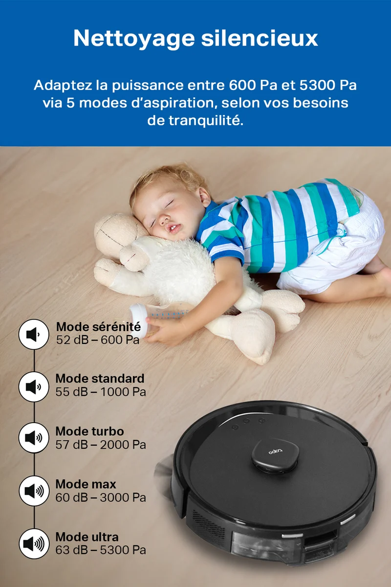Aspirateur Robot Laveur 5300 Pa - Tapo RV30 Max