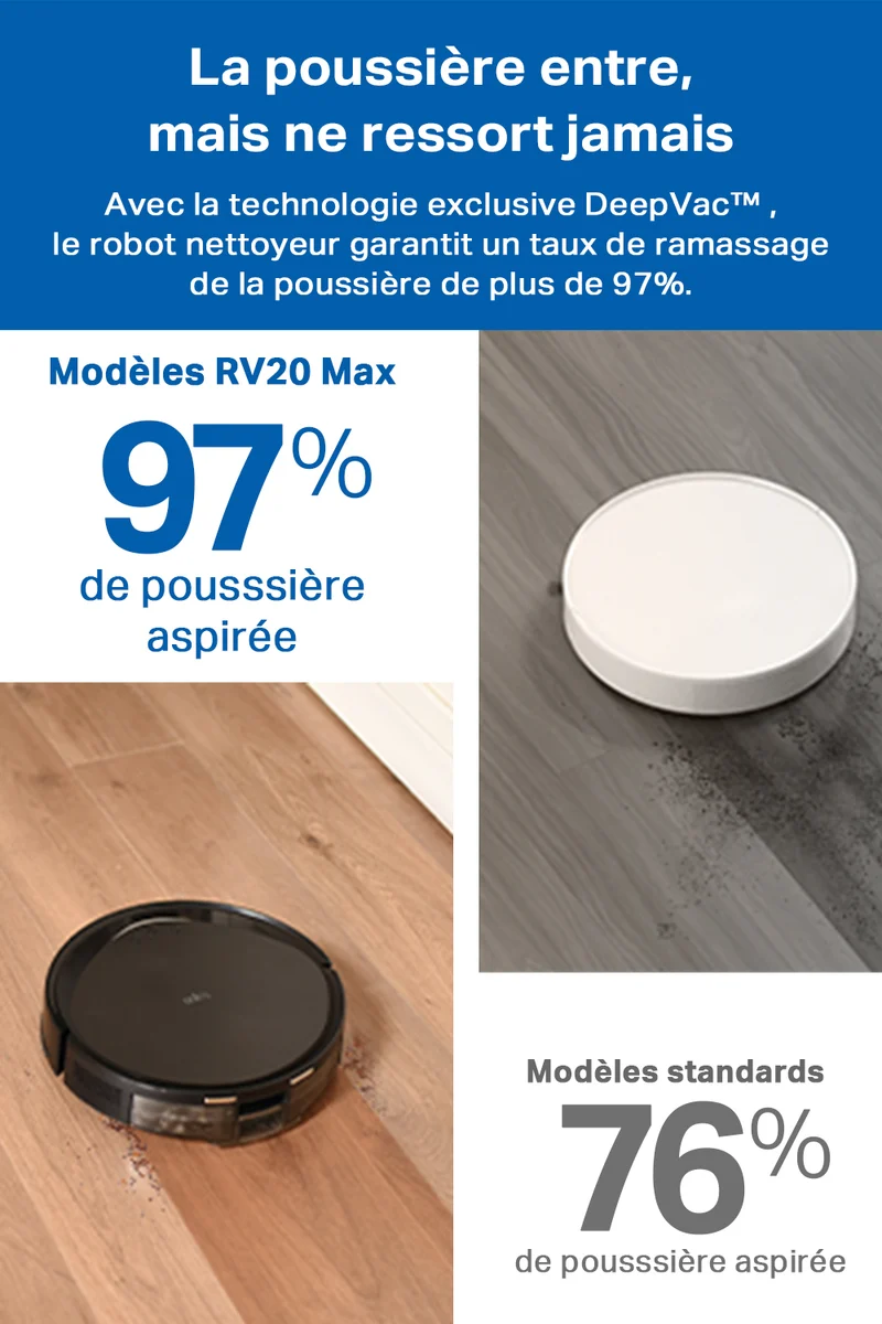Aspirateur Robot Laveur 5300 Pa avec Station de Vidange - Tapo RV20 Max Plus