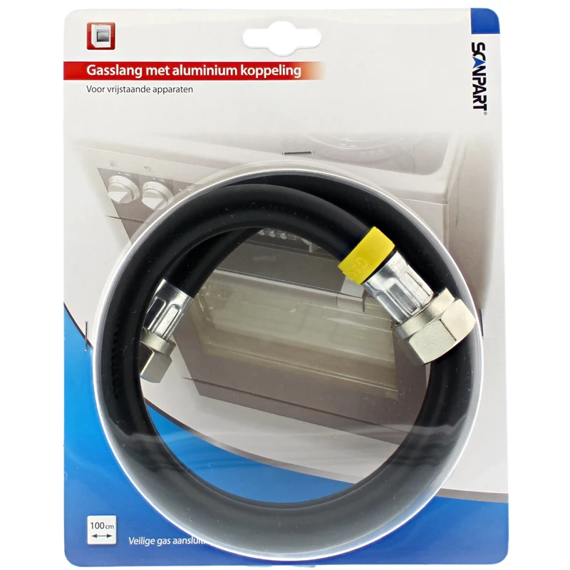 SCANPART - Tuyau de gaz - Norme NL - M24 (F) - M24 (F) - 100 cm