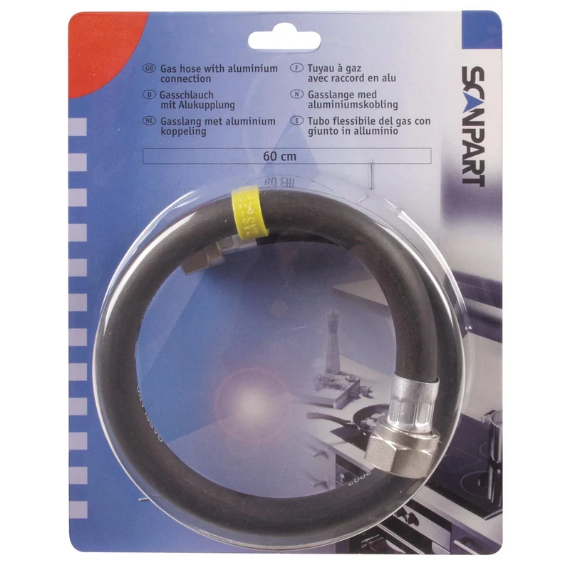 SCANPART - Tuyau de gaz - Norme NL - M24 (F) - M24 (F) - 60 cm
