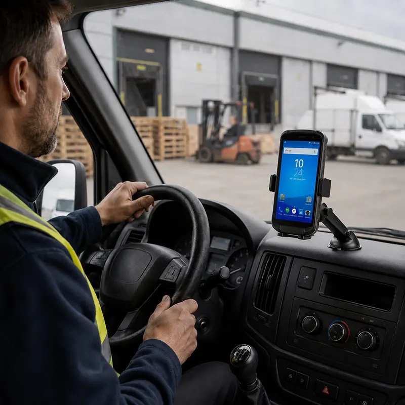 Support véhicule pour scanner mobile Chainway destiné aux équipes de terrain et de route | Agoz