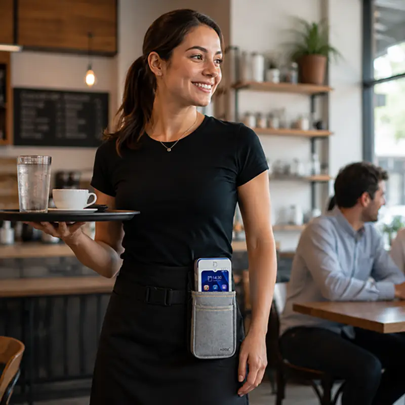 Étui robuste pour terminal de paiement myPOS avec ceinture de taille