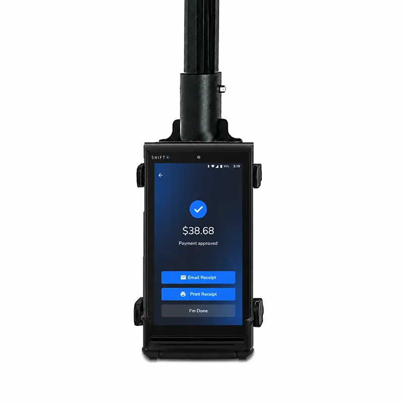 Support portable pour borne de commande au volant pour terminaux POS mobiles Shift4