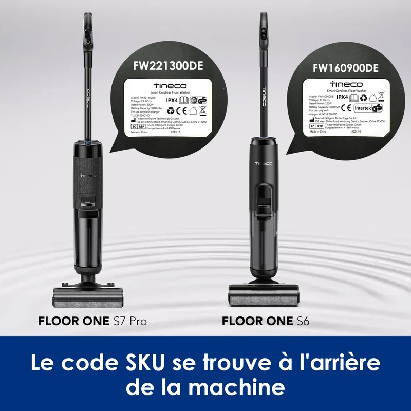 Ensemble d'accessoires pour aspirateurs secs et humides Tineco Floor One S6/S7 PRO (1* rouleau de brosse)