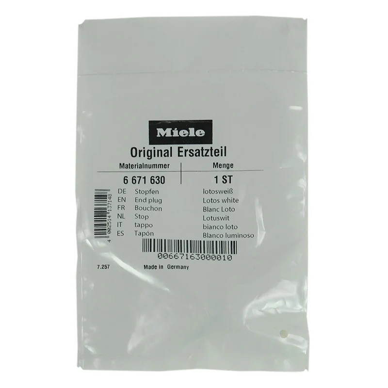 MIELE - arrêter le lotus blanc