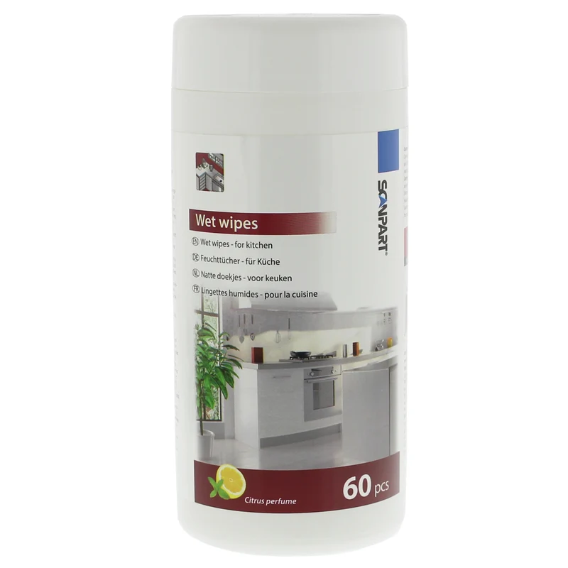 SCANPART - lingettes humides cuisine 60 pièces.