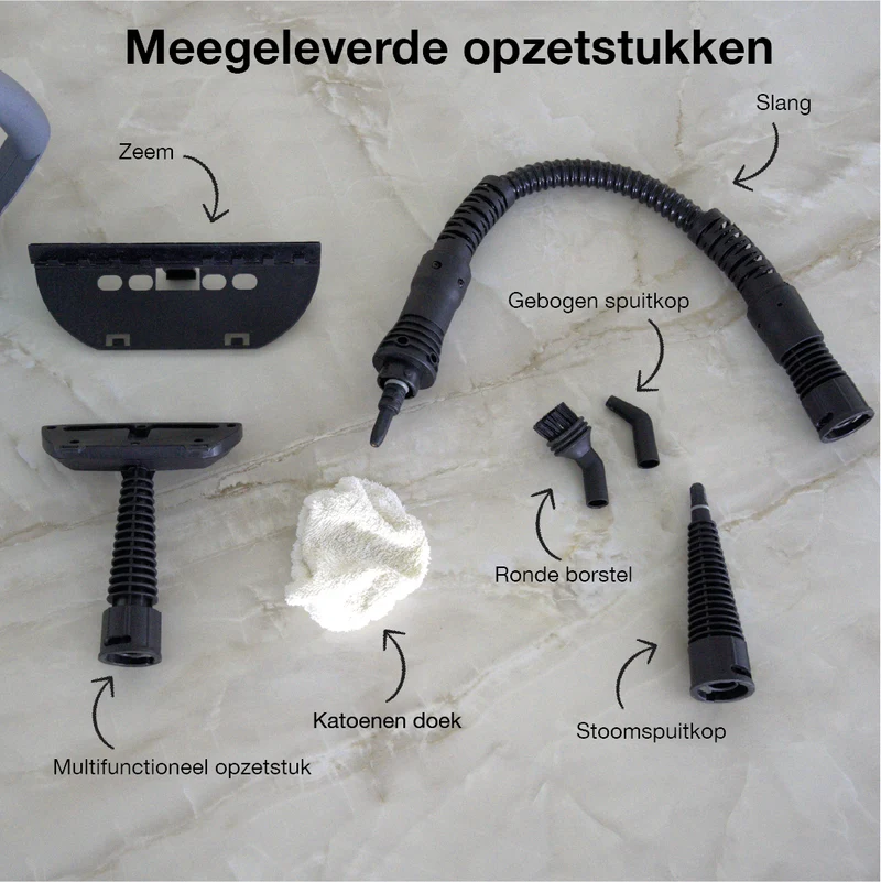 Achaté Handstoomreiniger - Opzetstukken