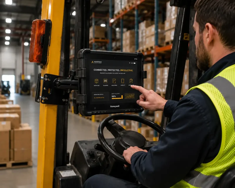 Support de tablette industriel pour chariot élévateur – Compatible VESA pour tablettes Honeywell