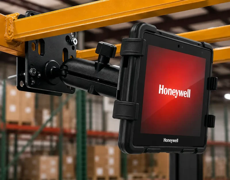 Support de tablette industriel pour chariot élévateur – Compatible VESA pour tablettes Honeywell