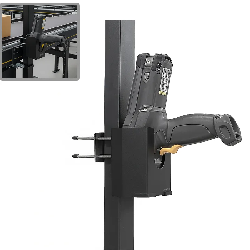 Support industriel en métal pour scanner pour convoyeurs