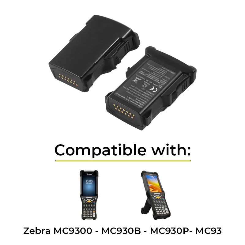 Batterie de remplacement pour scanner Zebra MC9300 / MC930B / MC930P / MC93