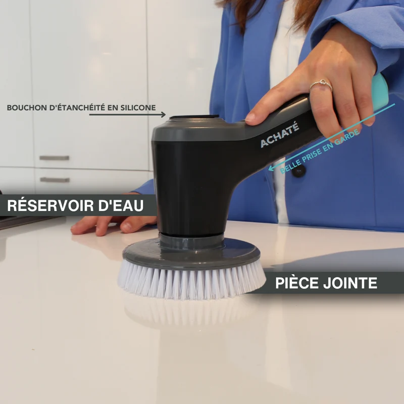 Achaté Brosse de nettoyage électrique