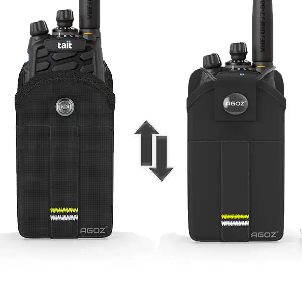 Étui radio robuste avec clip ceinture pour portables multibandes Tait