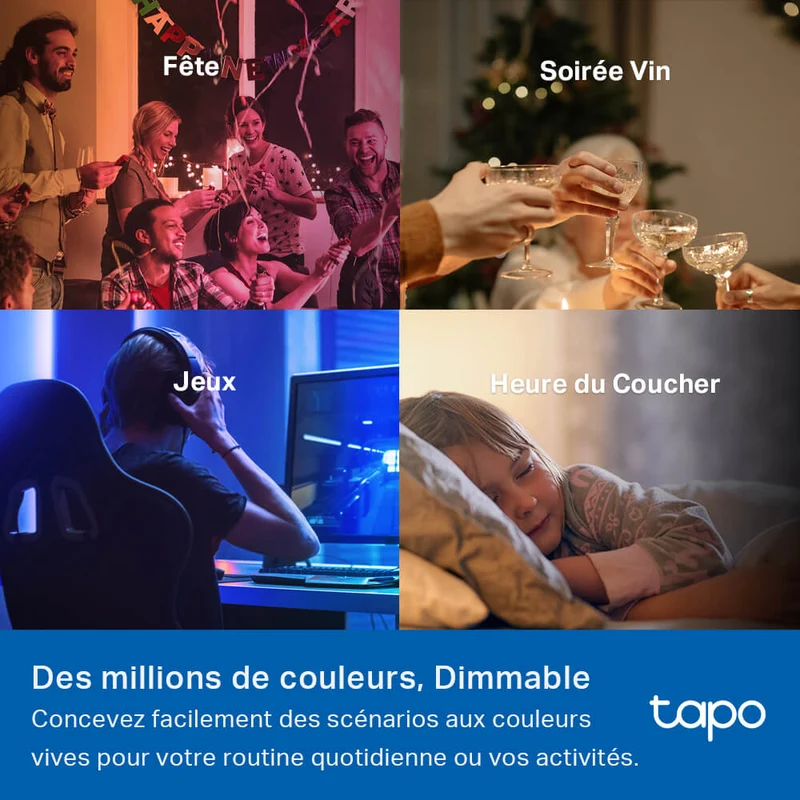 Ampoule Led Connectée E27 Multicolore 1055 Lumens - Tapo L535E