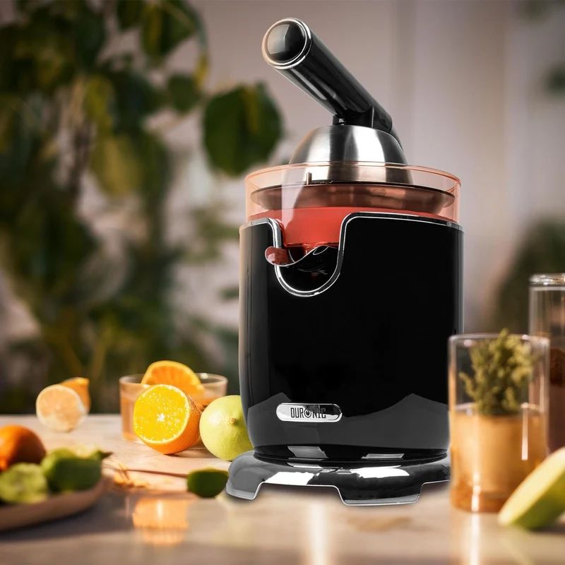 Duronic JE605 Presse-agrumes de 600W | Capacité de 400 ml | Filtre réglable pour la Pulpe | Idéal pour Jus d'Agrumes Oranges Citrons frais
