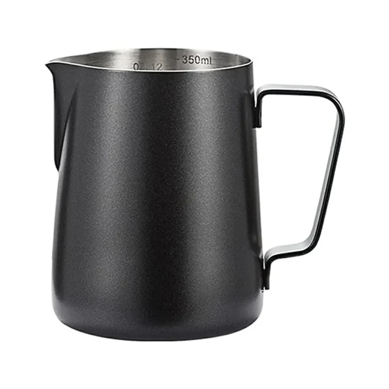 Bellucci - 350 ml Stainless Steel Coated Satin Black Milk Pitcher