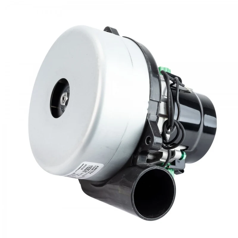 Tangential Vacuum Motor - 5.7" dia - 2 Fans - 120 V - 8 A - 916 W Lamb / Ametek 116392-01 (B)