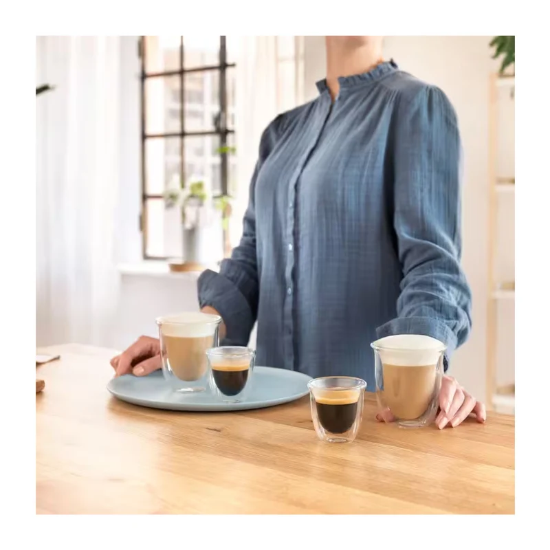 9oz Cappuccino Double Wall Thermal Glasses - Set of 2
