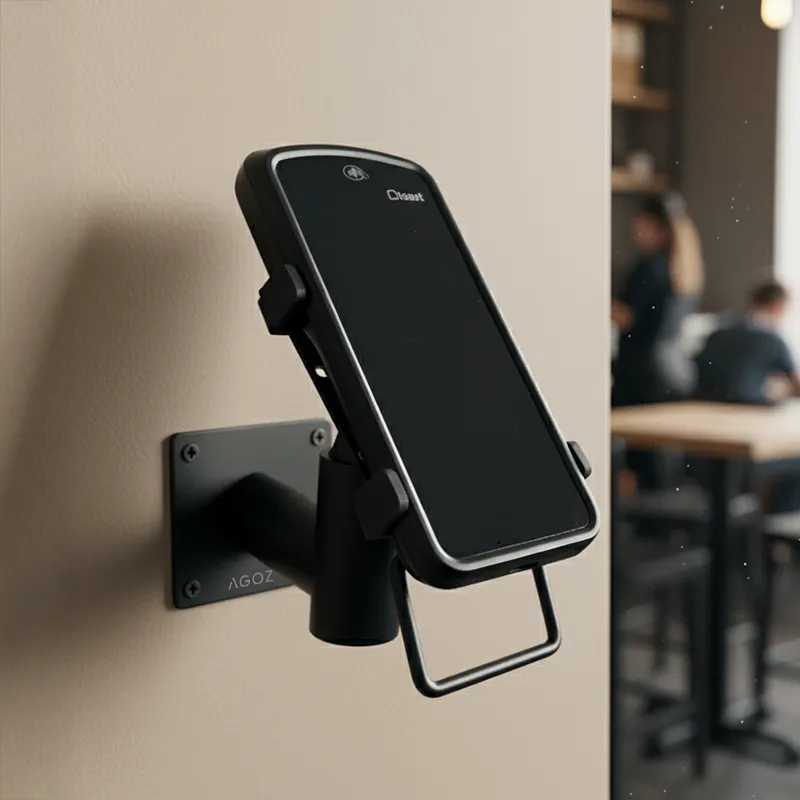 Support mural pivotant en métal pour terminal de point de vente portable Industrial Toast Go 2