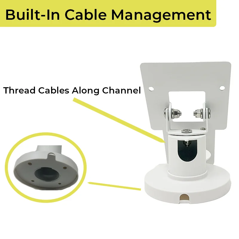 Support métallique pivotant et inclinable à profil bas pour terminal de point de vente Clover Mini