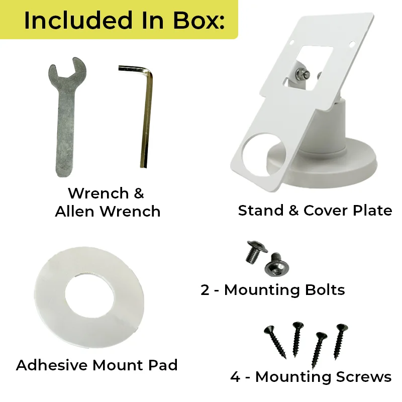 Support métallique pivotant et inclinable à profil bas pour terminal de point de vente Clover Mini