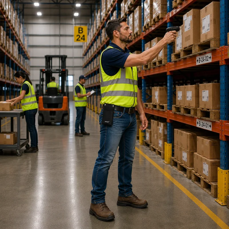 Étui pour scanner de codes-barres Honeywell 1D/2D pour travail au comptoir et emballage | Agoz