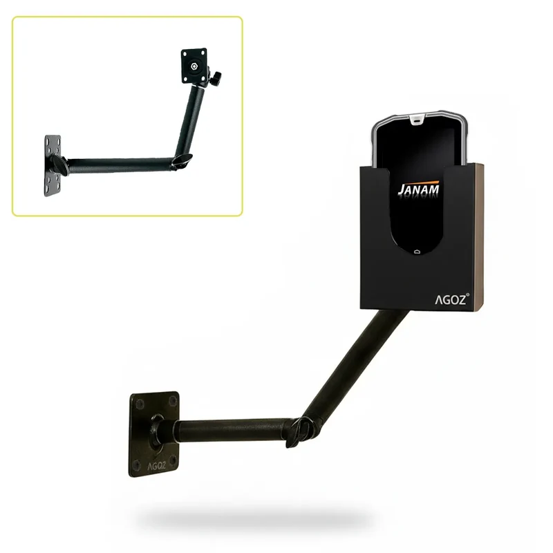 Support à bras oscillant Janam Scanner pour station de travail d'entreprise | Agoz