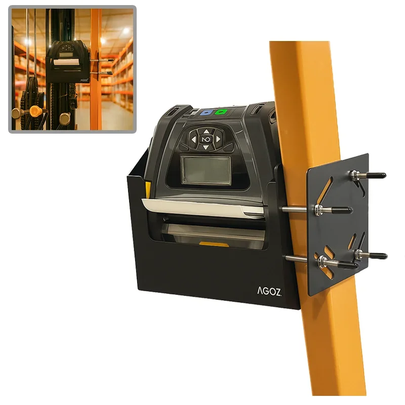 Support d'imprimante Printronix M4L2 robuste Montage en métal pour chariot élévateur