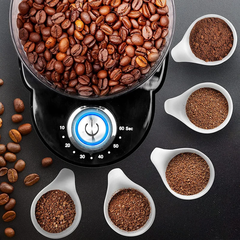 Duronic BG200 Moulin à Café électrique de 200W | 35 Réglages de Moulure différents | Capacité de 200 g | Acier Inoxydable | Jusqu'à 12 Tasses