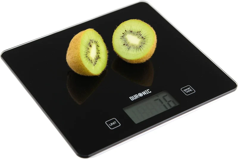 Duronic KS5000 SRSS Balance de Cuisine d'une capacité de 5 kg | Précision à 1 g | Bol en inox de 2.5 L inclus | Large écran LCD | Fonction d'ajout de poids TARE | Idéale pour la pâtisserie