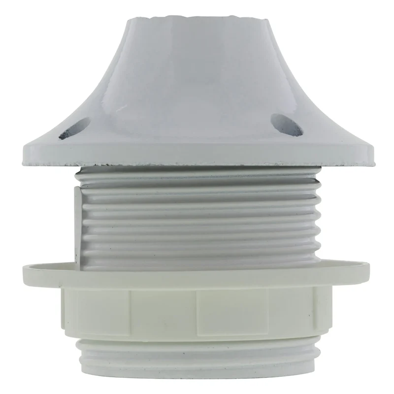 SCANPART - base d’ampoule E27 blanche avec anneau