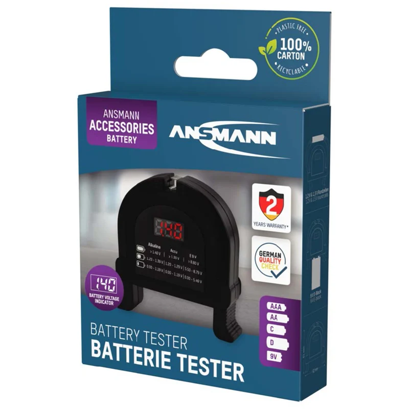 ANSMANN - testeur de batterie numérique universel - AN20602