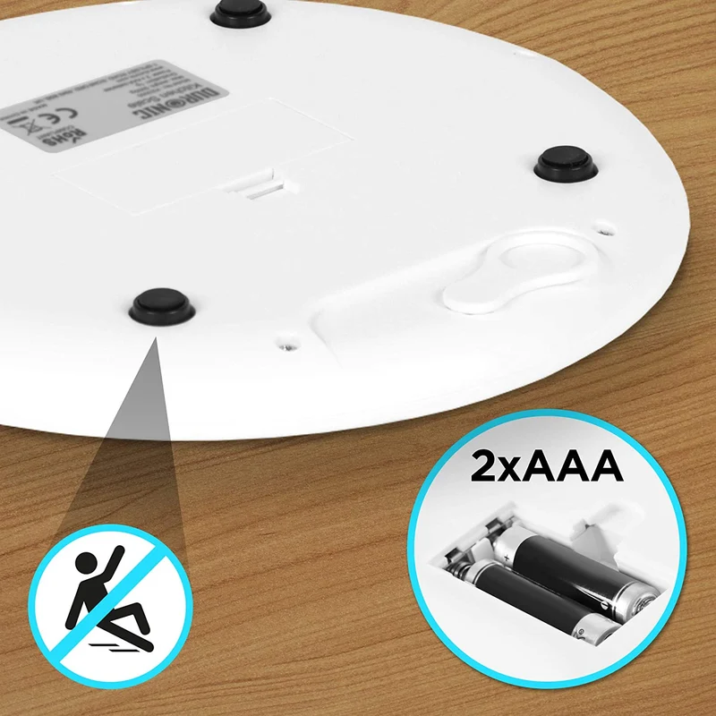 Duronic KS3000 Balance de cuisine | Capacité de 5 kg | Bol de 2L inclus | Affichage digital | Fonction d’ajout de poids | Précision à 1g