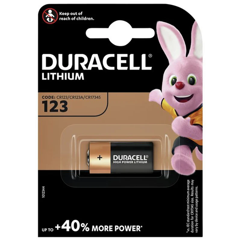 DURACELL Lithium CR123A | 123 - 3 V - 1400 mAh Batterie
