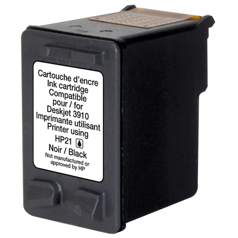 RECYCLECLUB XL Cartouche d'encre 21XL - Noir - Remplace HP