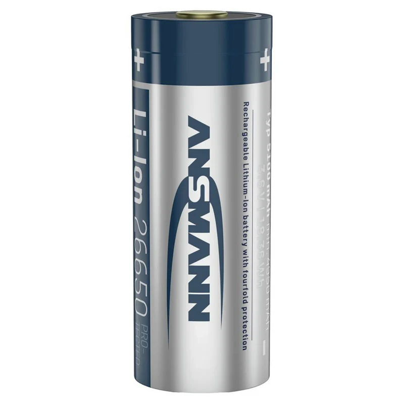 ANSMANN Li-Ion - USB-C 26650 - 3.6 V - 5100 mAh - Rechargeable Batterie