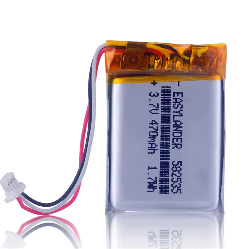 2pcs 552535 582535 602535 3.7V 470mAh lithium polymer battery for SP5 Papago DVR MiVue 366 368 358 358P 658P HP F210 HP F310