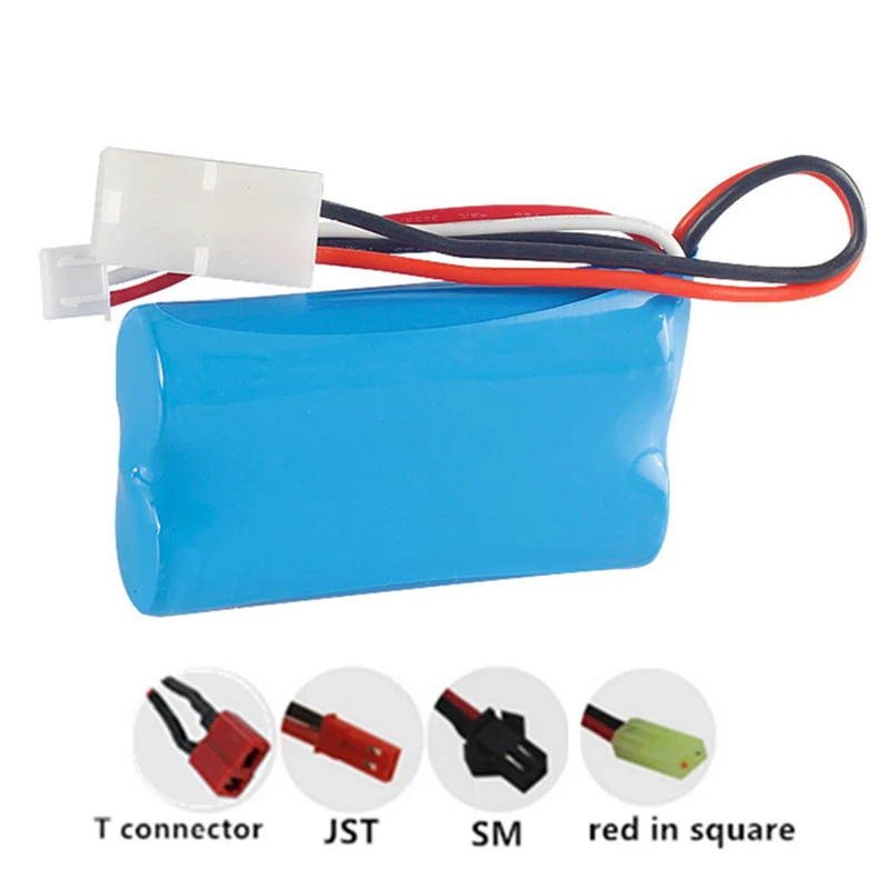 2 pieces 7.4V 1300mAh 18650 li-polymer battery for 2856 RC car
