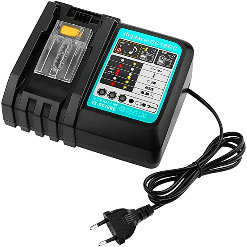 charger DC18RC quick charger with LED screen for 14.4 V and 18 V battery charger