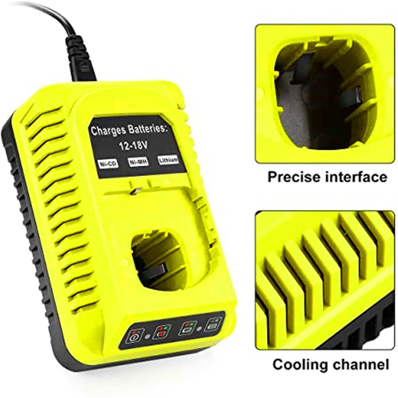 3A 12V-18V replacement charger for Ryobi ONE + P108 P107 P104 P105 P102 P103 tools battery