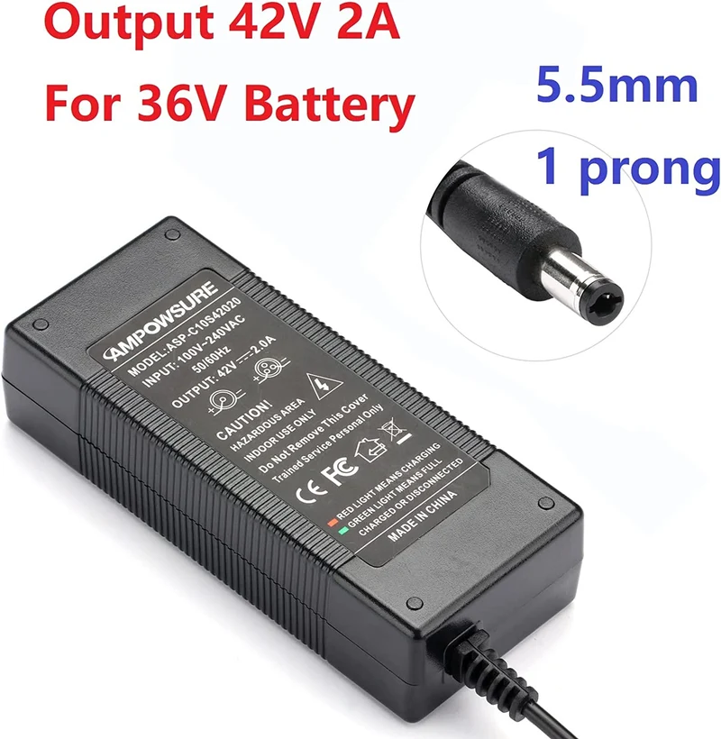 Charger power supply for battery 36V lithium ion for e-bike / electric bike ACK4201 C060L1001