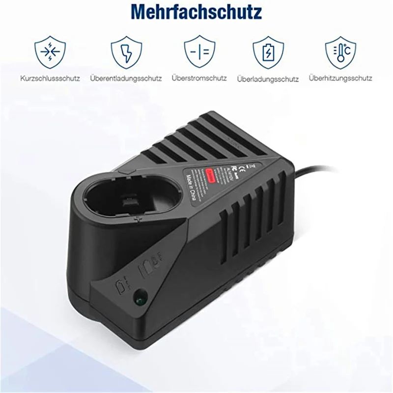 Improved charger 7.2V - 18V battery GSR7.2 GSR9.6 GSR12 GSR14.4 BAT038 BAT048