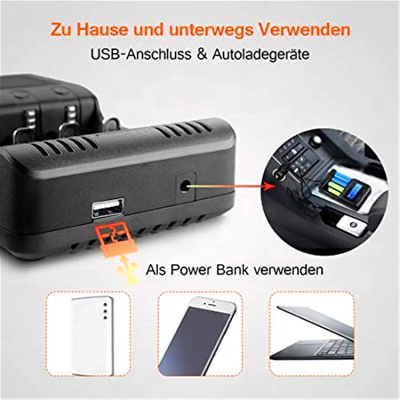 18650 charger Battery charger 4 slots LCD display USB devices for rechargeable batteries Li-ion NI-MH NI-Cd A AA AAA