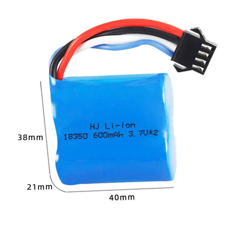 7.4V 600mAh 18350 li-polymer battery for UDI UDI001 High Speed RC Speedboat