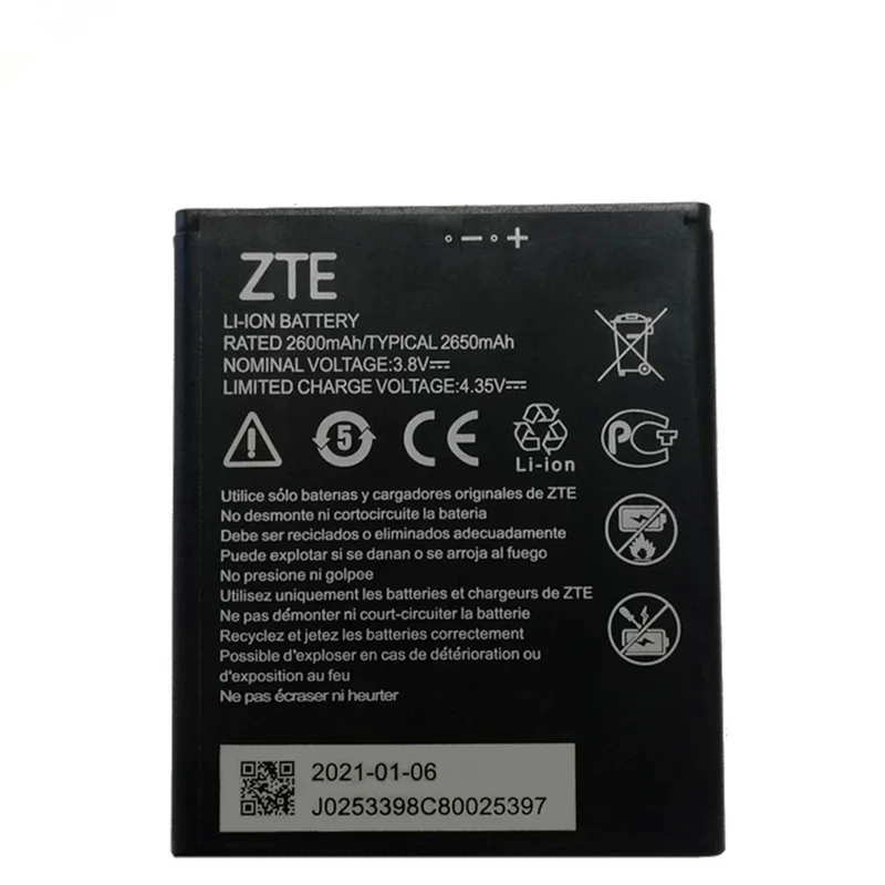3.8v 2600mAh lithium-ion battery for ZTE Blade A5 2019